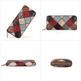 Vintage Leather Tall Purse for Women
