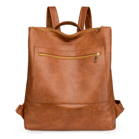 Faux shop leather backpacks