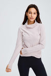 J-01 Long Sleeve Turtle-Neck Workout Gym Wear for Women by Wolph