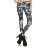 Active Steampunk Workout Athleisure Leggings for Women by Wolph