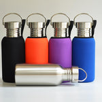 500ml Stainless Steel Sports Flask with Neoprene Travel Sleeve