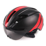 AeroX Bicycle Racing Helmet with Integrated Visor for Men-Women